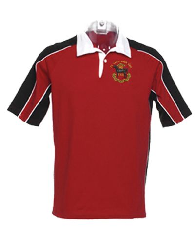 23 AMPH ENGR SQN Short Sleeve Rugby Red/Black 2XL Shirt